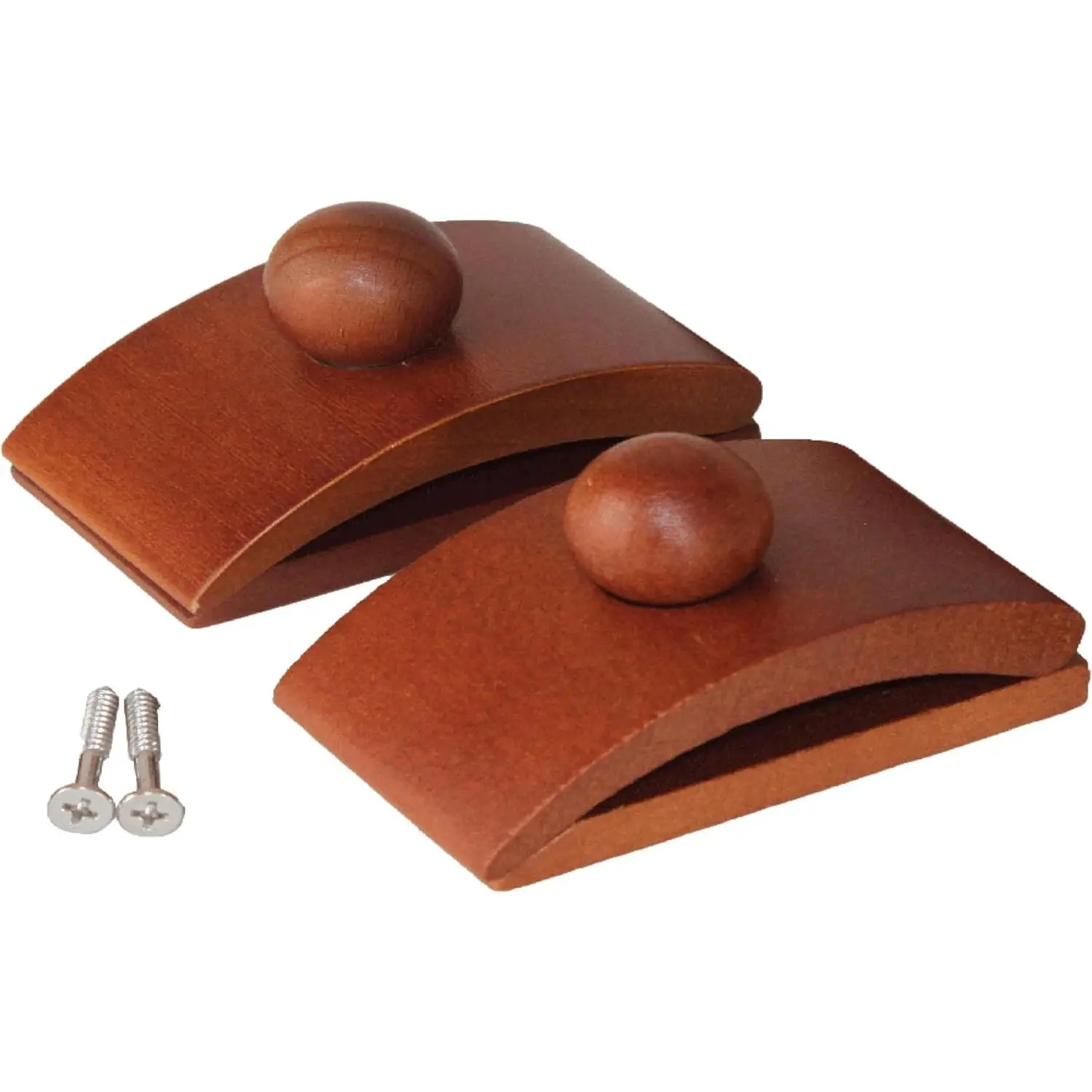 Wooden Quilt Hangers - 2 Large Clips (Dark Wood) and Screws for Wall Hangings, Hang up and Display Quilts, Tapestries, Rugs, Fiber Art, and More
