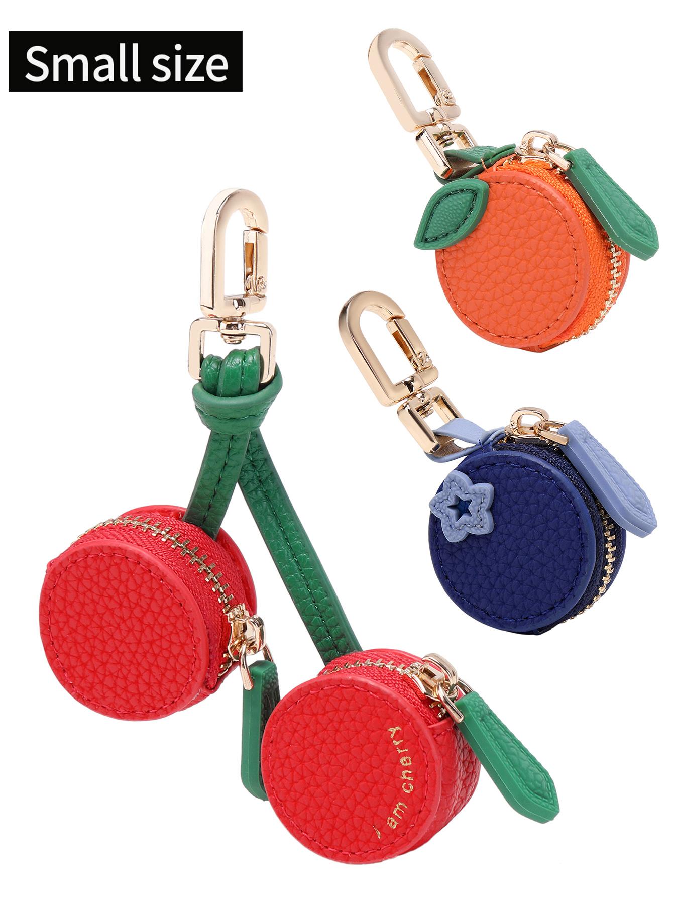 Cute Fruit Bag Charm Keychain Set, Keychain Bag Pendant, Multiple Combinations,Multiple combination clothes, sisters sharing clothes, Perfect Gift for Sisters, Suitable for Bags & Backpacks, All-Season Style