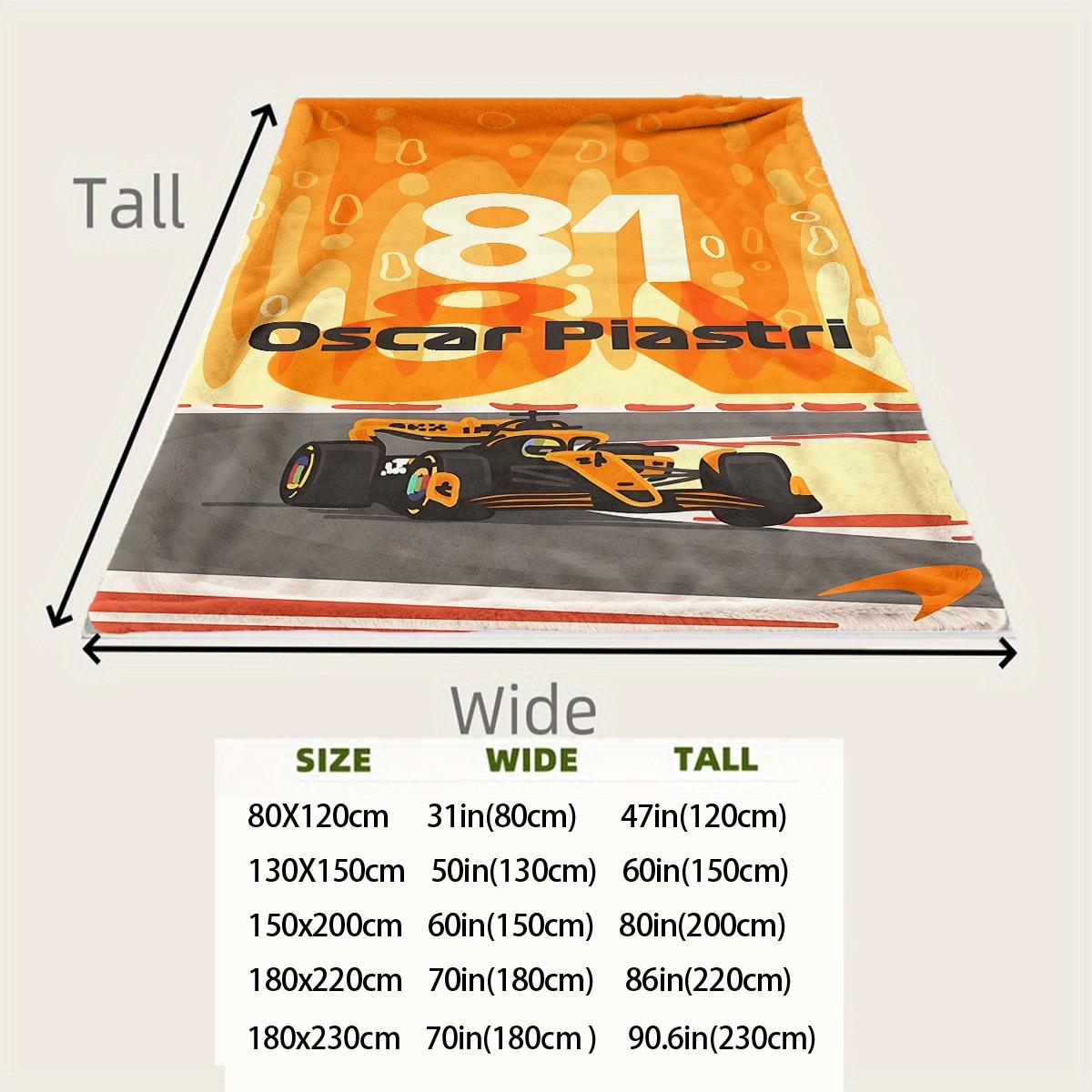 Oscar Piastri creativity  flannel blanket, exclusive gift for home, office, camping travel, personalized pattern design, modern style, soft texture