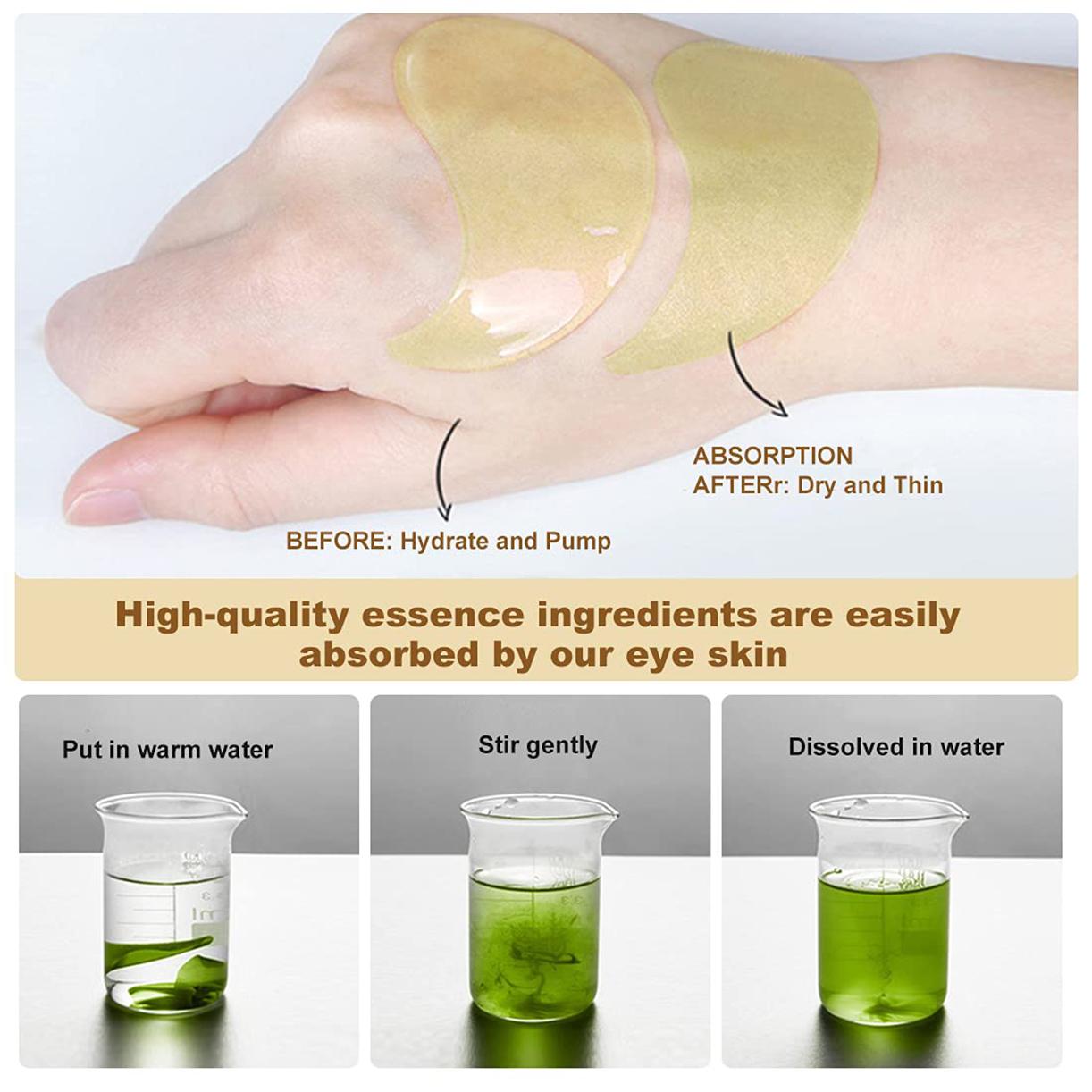 Avocado Moisturizing Eye bagMask,60pcs/set Under Eye Mask, Eye Care Product for Dark Eye Bags, Skin Care  Gift Moisturizer Hydrating Comfort