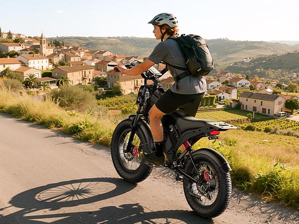 YOULON Electric Bike for Adults, 1500W Peak Brushless Motor 31MPH , 48V 20Ah Battery, 20" Fat Tire Ebike, Up to 50KM/H, 30° Climb, 7-Speed, Shock Absorption, Off-Road E-Bike with Long Range & All-Terrain Performance YOULON Electric Bike for Adults, 1500W Peak Brushless Motor 31MPH , 48V 20Ah Battery, 20" Fat Tire Ebike, Up to 50KM/H, 30° Climb, 7-Speed, Shock Absorption, Off-Road E-Bike with Long Range & All-Terrain Performance