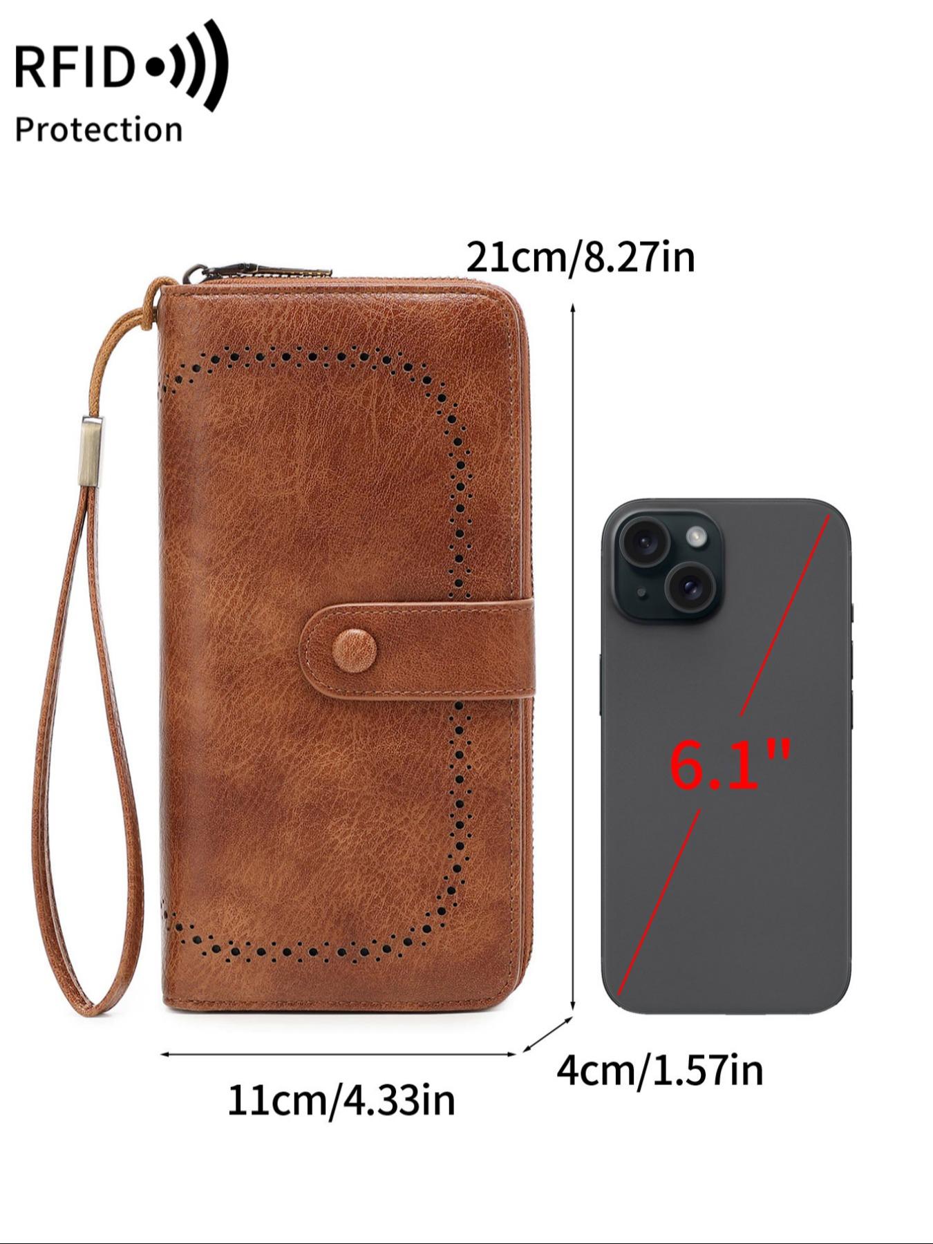 Women's Minimalist Casual Plain Color Long Wallet, 2025 New Style Fashionable Zipper Card Holder, Multi-card Slot Wallet for Women & Girls, Zipper Wallet Design