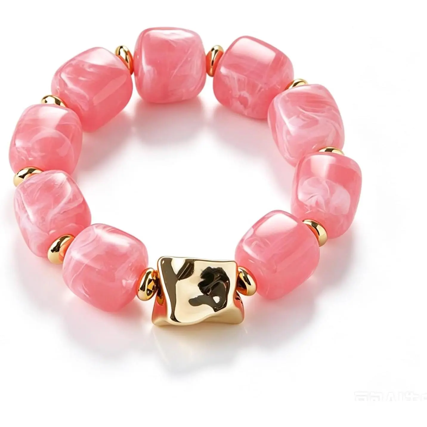 Pink Gold bead