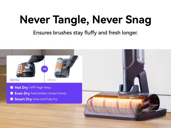 NARWAL S20 Pro Cordless Vacuum Mop with Self-Cleaning, Wet Dry Vacuum Cleaner for Hard Floors, Ideal for Families with Kids and Pets