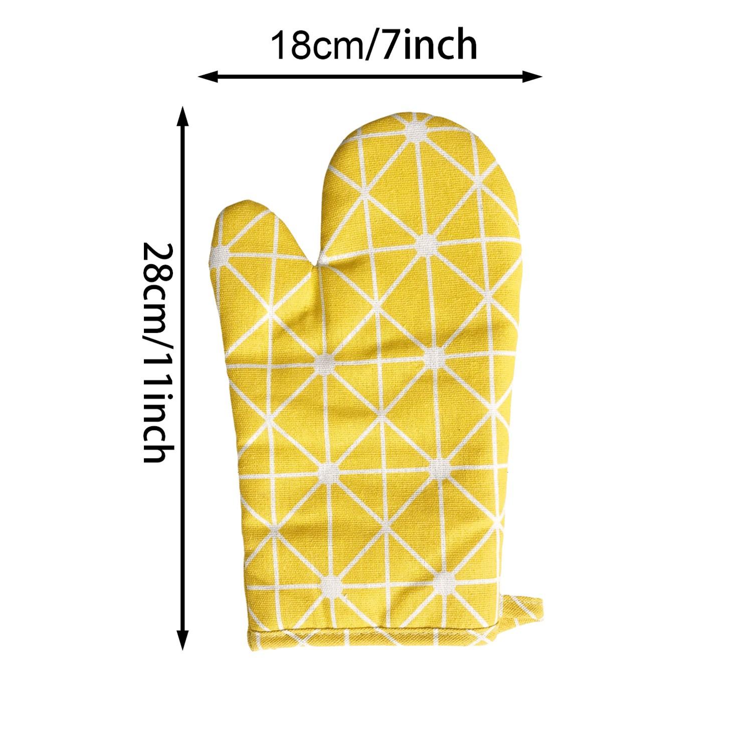 2pcs Heat-Resistant Gloves, Durable Oven Mitts for Microwave & Air Fryer, Ideal for Cooking Safety, Essential Kitchen Gear