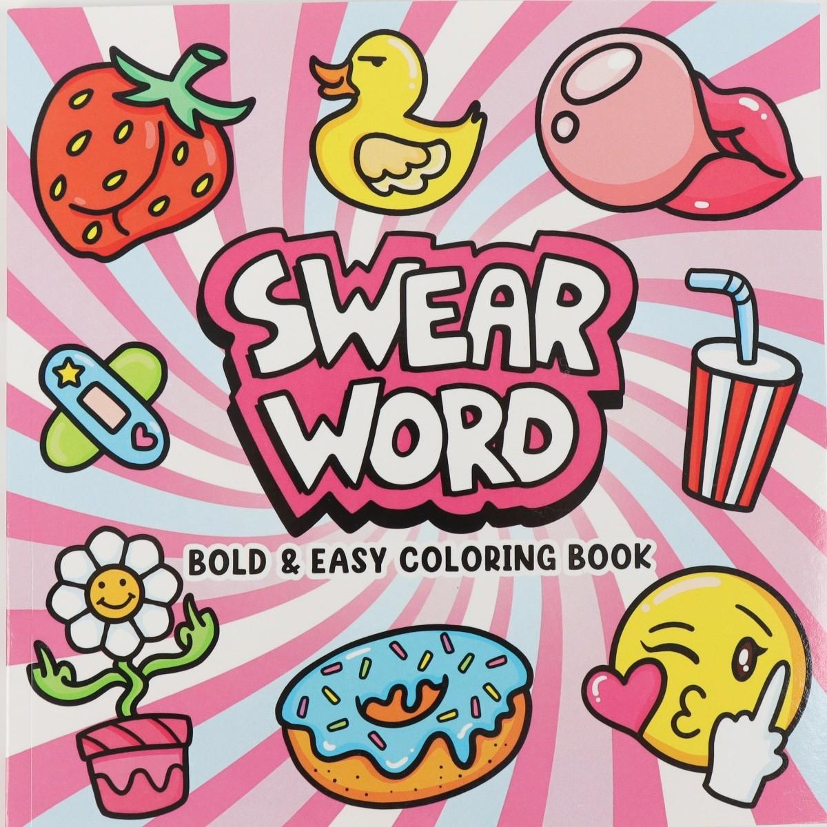 Adult Stress Relief Coloring Book, Swear Word Funny Coloring Book, Bold & Easy Fun Adult Coloring Book, Relaxing Handmade Activity Book, Coloring Gift Book