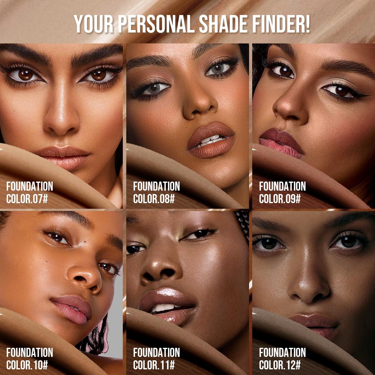 1Pc Liquid Foundation - Full Coverage Face Base, Long-Lasting For Daily & Party Wear, Light And Medium, Dermatologist Approved Cosmetic, Face Cosmetic, Cosmetics Products