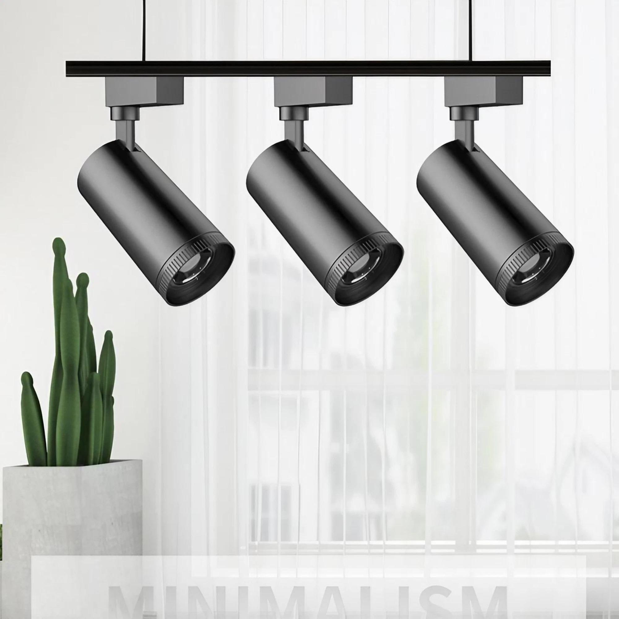 10W Multi-functional Adjustable Focus Track Light, with Adjustable Focus, 360° Rotation, and Adjustable Angle - A Perfect Lighting Solution for Indoor Spaces, Ideal for Home, Office, Commercial Areas, and More