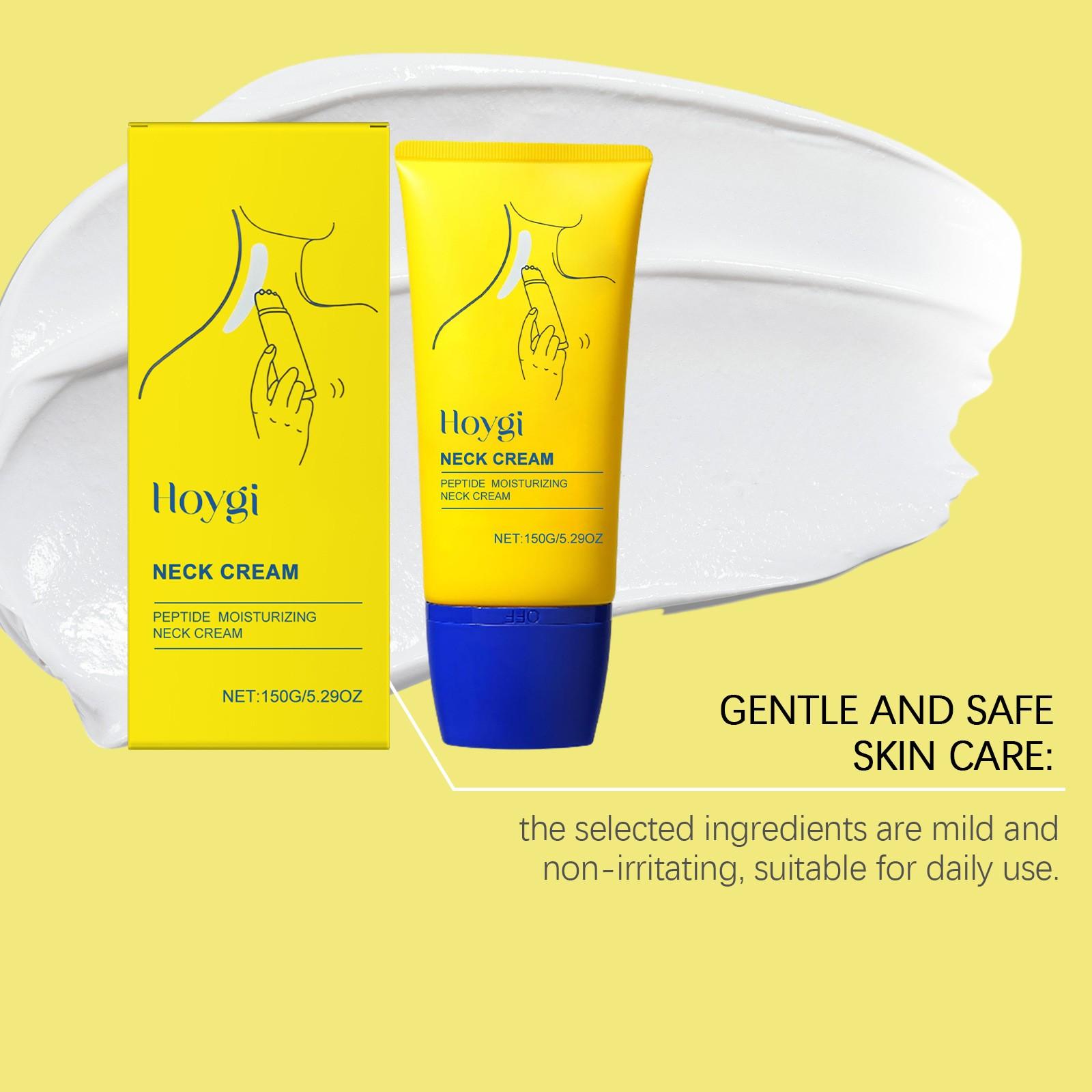 Hoygi Neck Firming Cream 150g, Moisturizing and Nourishing, Reduces Wrinkles, Tightens Skin, Gentle Neck Care Cream