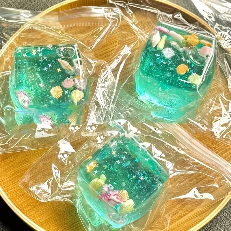 1pc Ocean Theme Fidget Gift, Stress Relief Fidgeting, Stress Relieving Accessory, with Seashells & Stars,Realistic Squeezeable,Durable,Birthdays, Parties