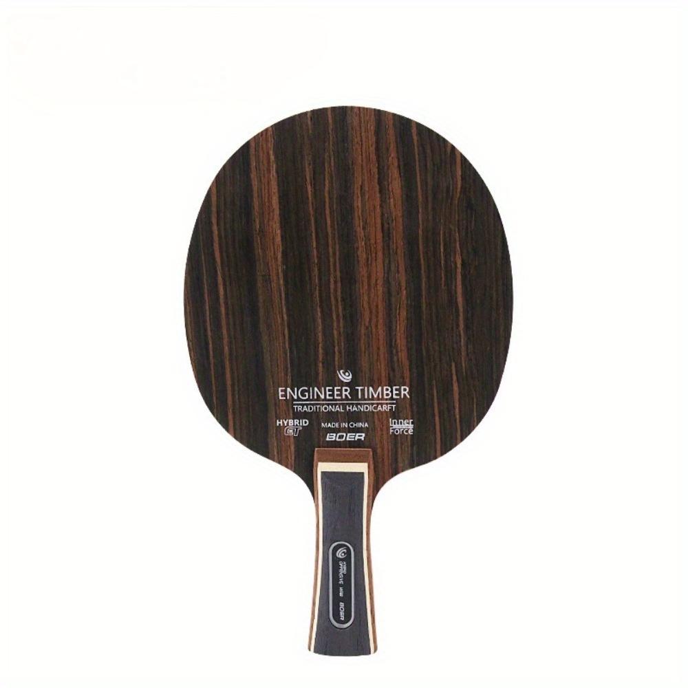 Table Tennis Racket Blade - Long Handle, High-Quality Racket for Improved Control and Spin Performance, Practical Ping Pong Paddle | Elegant Wooden Handle | Smoothly Polished Blade Surface