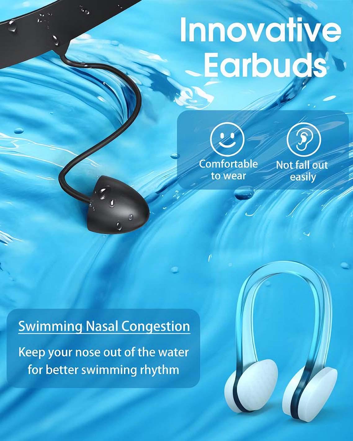 Swim Goggles for Adults- Anti-Fog Full-Coverage, 3-Color UV Lens, Waterproof Earplugs & Nose Clip, Fit Outdoorfun