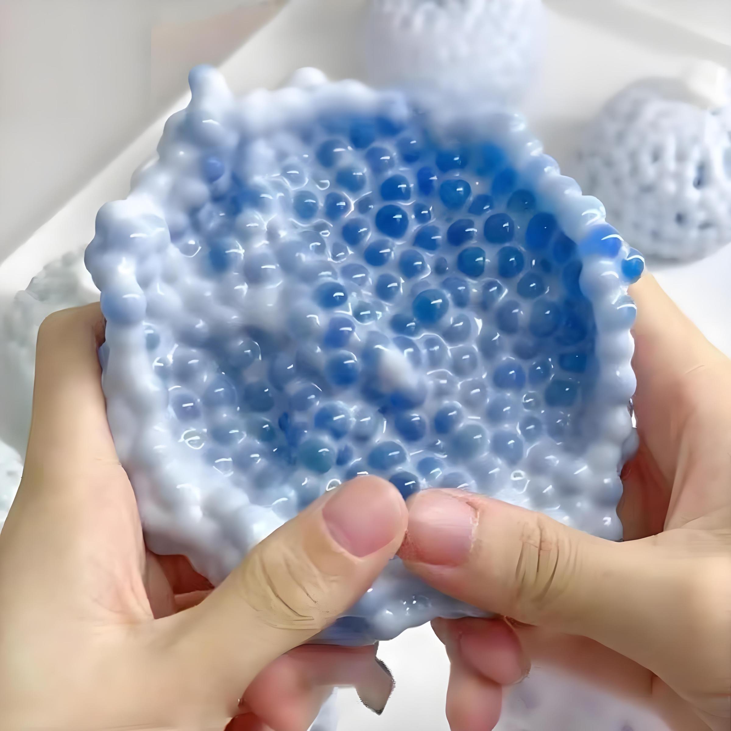 Crunchy Bead Stress Ball Squishy – Satisfying Sensory Fidget Toy for Stress Relief and Relaxation, Perfect ASMR Toy and Thoughtful DIY Christmas Gift