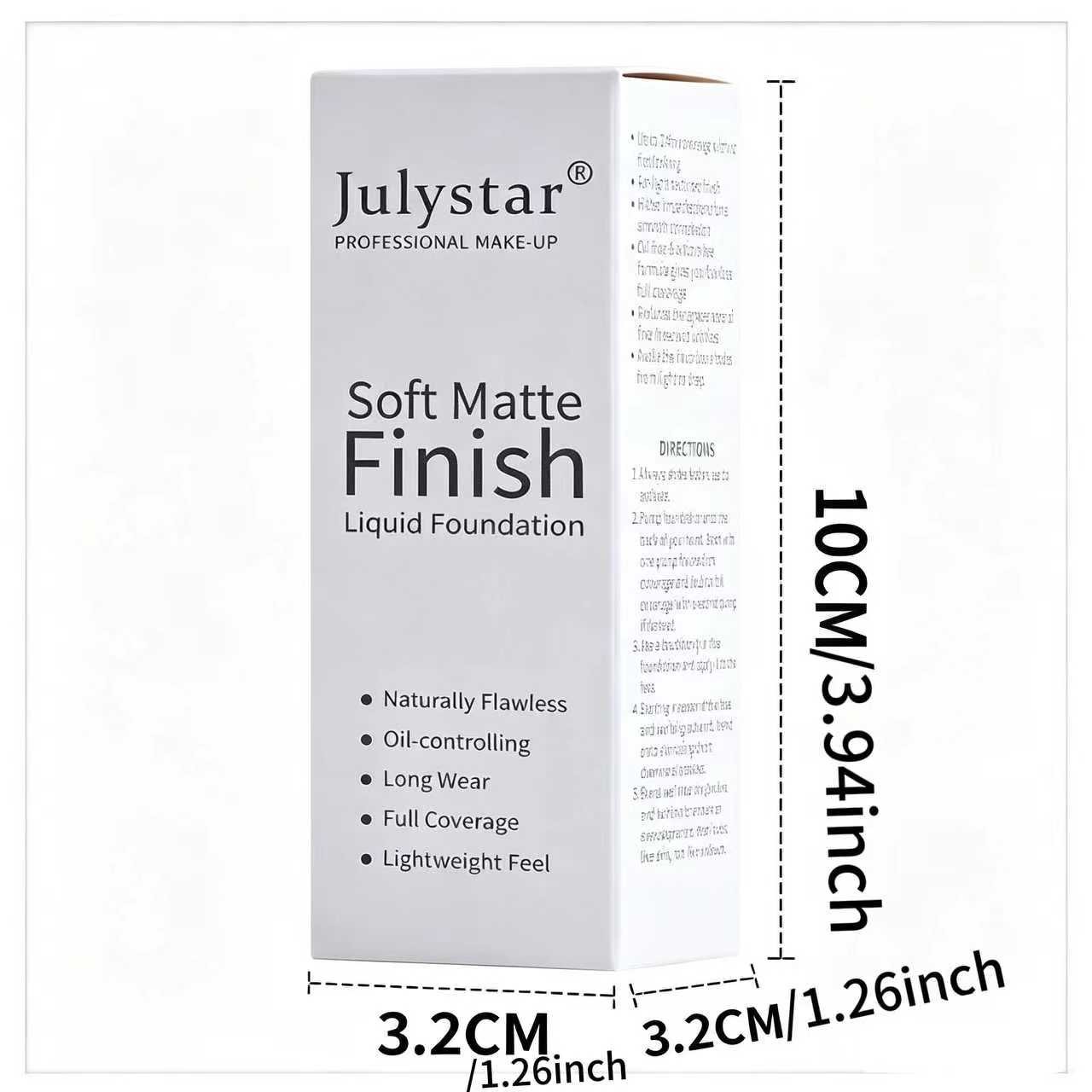 High Coverage Matte Foundation, Oil Control, Waterproof, Long-Lasting, Non-Shedding, Lightweight, 30ML X 3, Multi-Pack Cosmetics