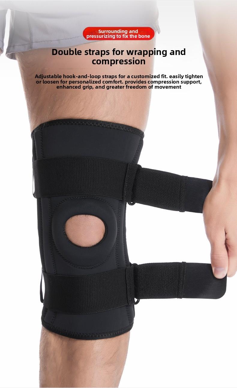 Spring compression knee pads Men's professional hiking mountaineering special protective gear Meniscus patella Knee climbing sports equipment Basketball, anti slip leg protection, shin guard pad side stabilizer