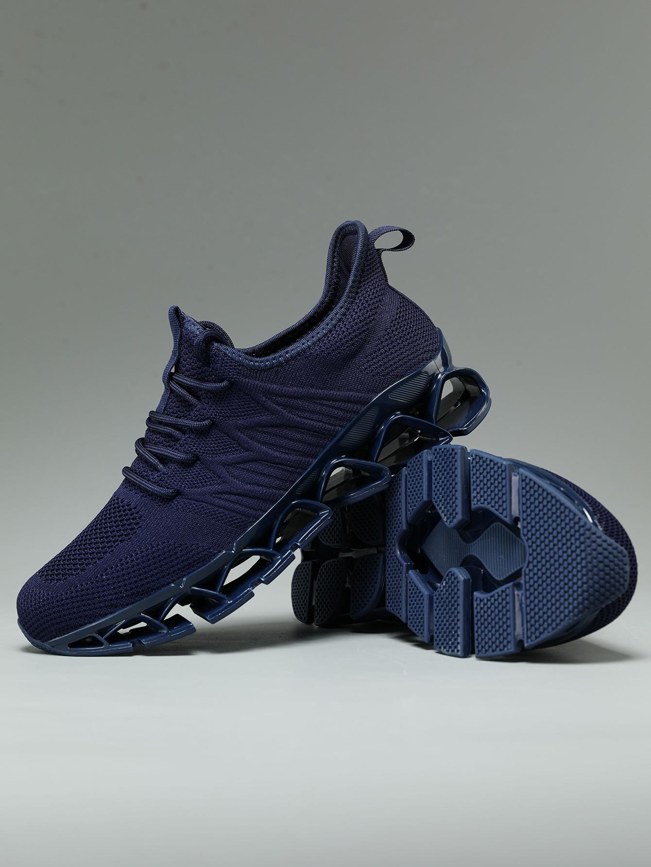 Men's Running Shoes Blade Tennis Walking Fashion Sneakers Breathable NonSlip Gym Sports Work Trainers,Knitted Mesh Breathable AndComfortable Platform Sneakers Runner Training Footwear Boy Athletic Closed Casual