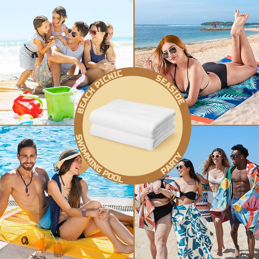 Cute Sweet Rococo Style Beach Towel, Absorbent & Quick Dry, Breathable & Comfortable, Durable & Wear Resistant, Suitable for Women & Men, Perfect for Swimming Camping Surfing, Ideal Gift for Girls