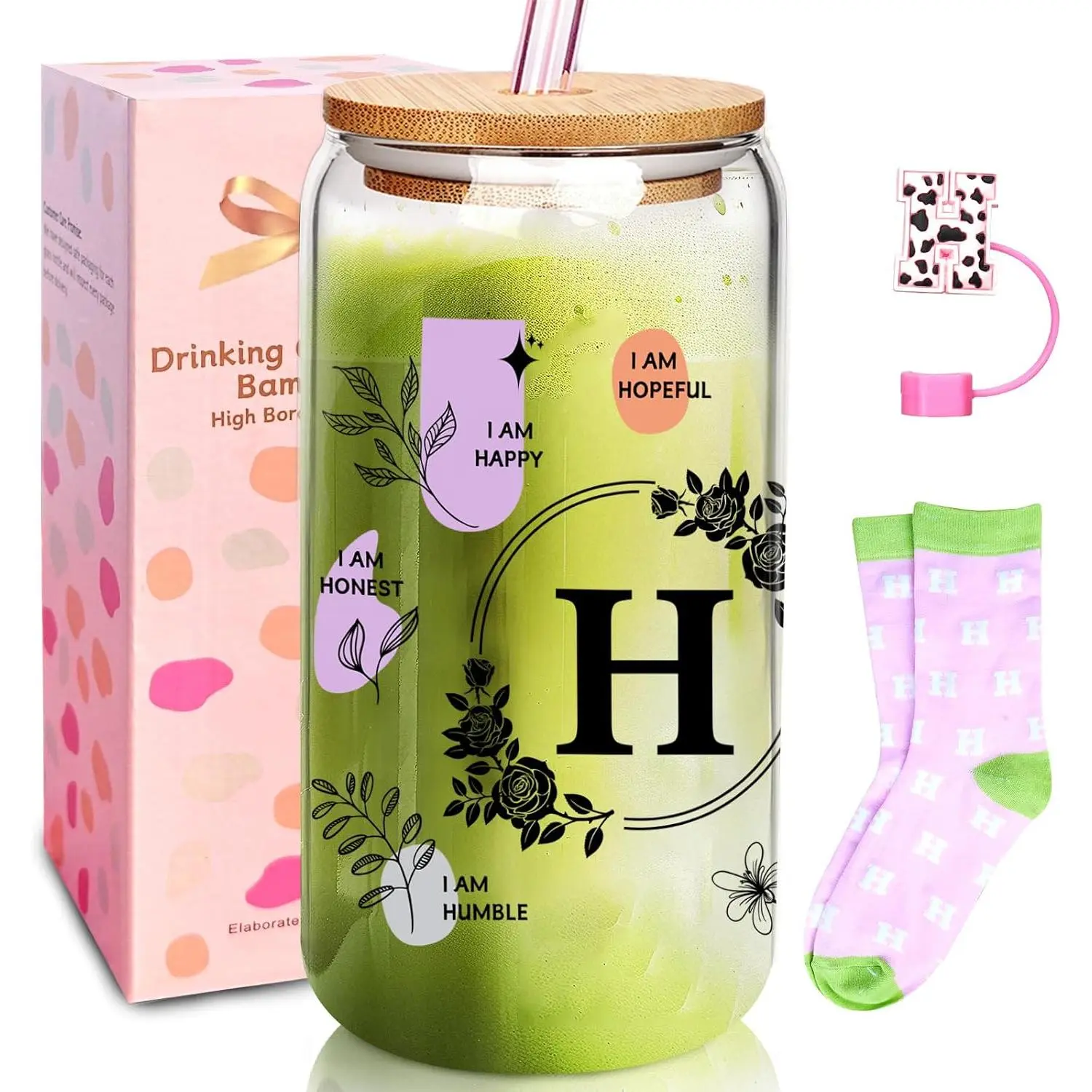 Cute Cups - Ini-Tial Gifts White Elephant Gag Christmas  for Women Inspirational Gifts for Women Monogrammed Gifts Personalized Birthday Gifts for Women Cute Coffee Cups