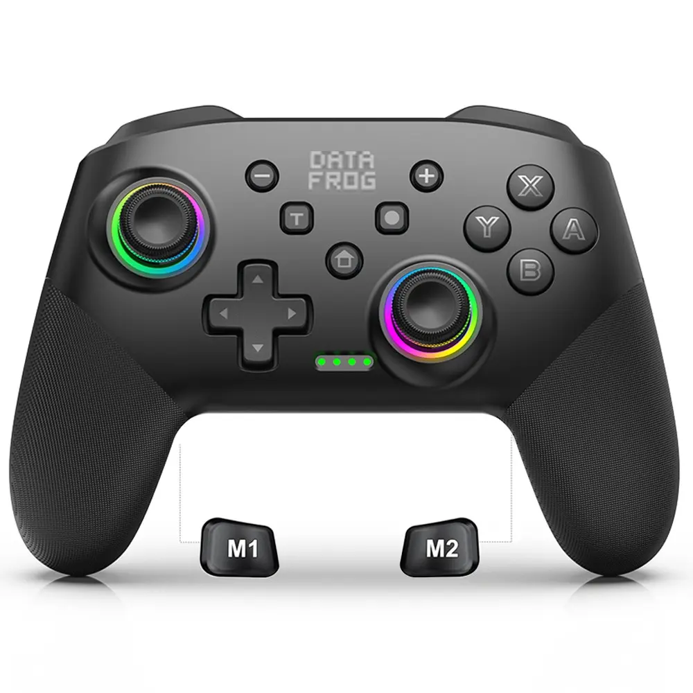 Nintendo Switch Controller, Compatible with Switch Lite Oled PC Windows, 1000mah Battery, RGB Lighting, 6-Axis Motion Sensor
