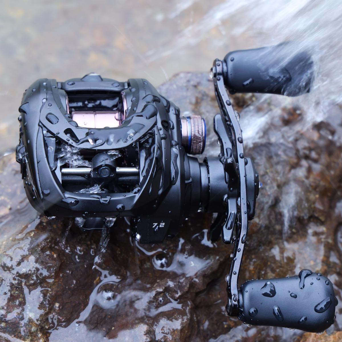 Baitcasting Fishing Reel Ultralight 4+1BB/6+1BB  7.2:1/7.1:1 Gear Ratio DC Baitcaster Reel Smooth and Sensitive, Fishing Reel for Freshwater Saltwater Fishing