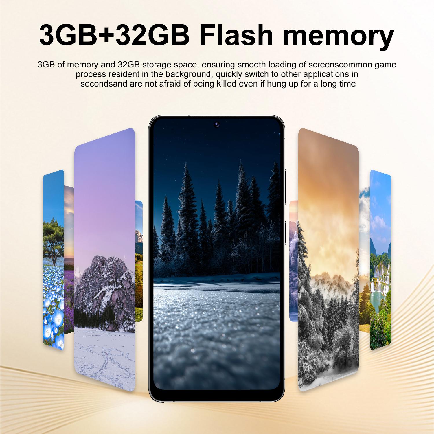 Budget Android Smartphone Ptkesal-26 Ultra, 6.75-Inch HD Display, Dual Sim, 3gb RAM 32GB ROM, 4g Network, 5+13mp Camera, 4100mah Battery