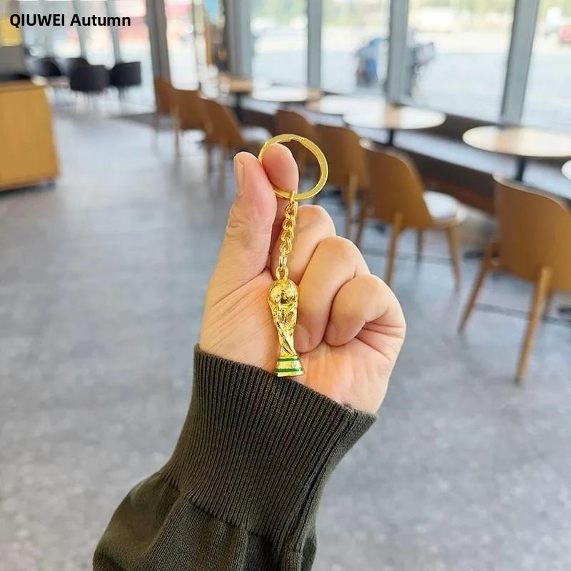 Football Keychain Pendant, Detailed Trophy Decoration, 2026 Usa Canada Mexico World Cup Memorial Gift, Unisex Present, Stylish Keychain