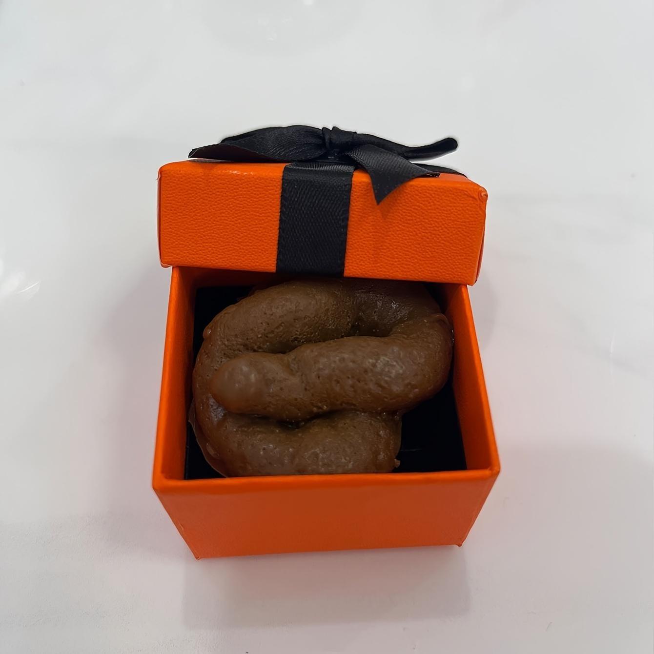 Funny Fake Poop Toy, Soft Rubber Stress Relief Gag Gift, Prank Joke Item for April Fools' Day, Fun Novelty Present for Holidays