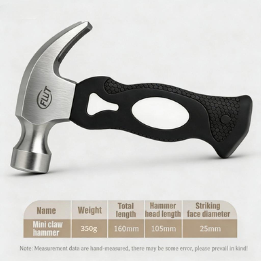 Mini Claw Hammer Nail Puller Tool, Portable Multi-Functional Woodworking Small Hammer, Ideal for Outdoor Camping DIY Repair Home Maintenance, Portable Multitool Hammer