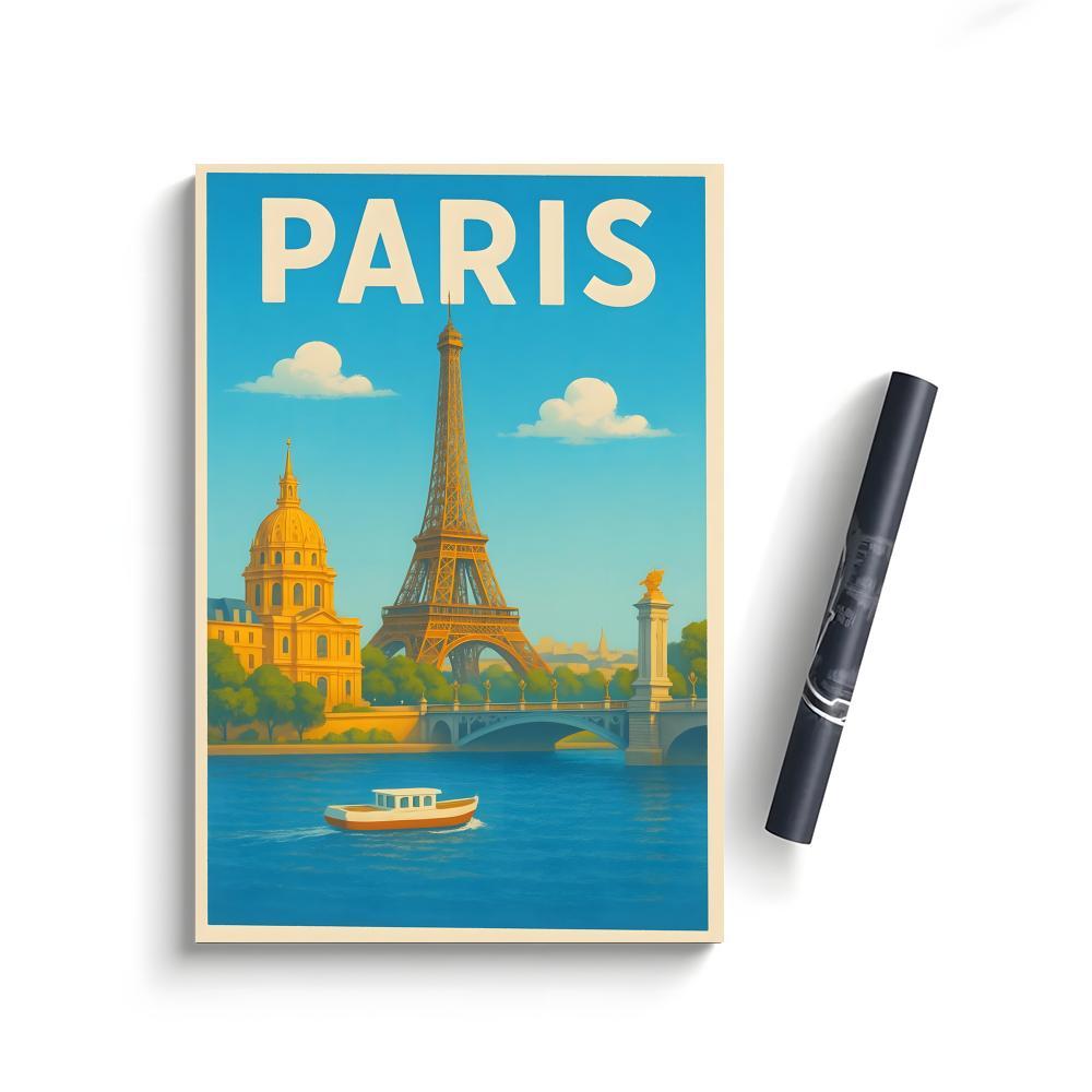 E-Eiffel Tower Poster Bedroom Home Decor Art Poster Perfect Gift for Family and Friends