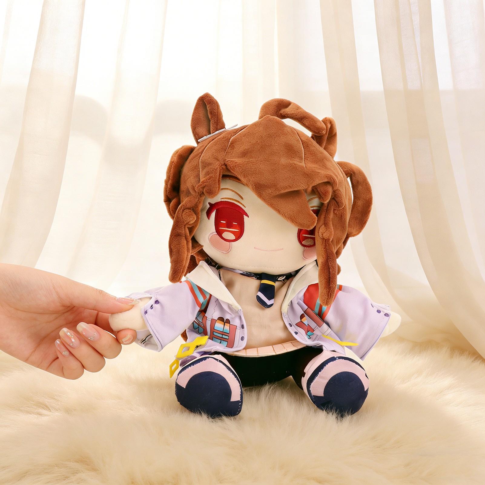 Uma Musume: Pretty Derby Agnes Tachyon Anime Plush Toy Soft Stuffed Animal | Adorable Q-Version Sitting Doll Capturing Youthful Energy | A Must-Have Collectible For Umamusume Fans | The Perfect Holiday And Birthday Gift For Fans, Girlfriends, Or Children