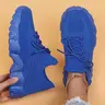 Women's Fashionable Colorblock Lace up Front Low Top Sneakers, Casual Breathable Comfortable Sports Running Shoes, Contrast Mesh Design Sneakers for Daily Wear #GLOBAL PICKS
