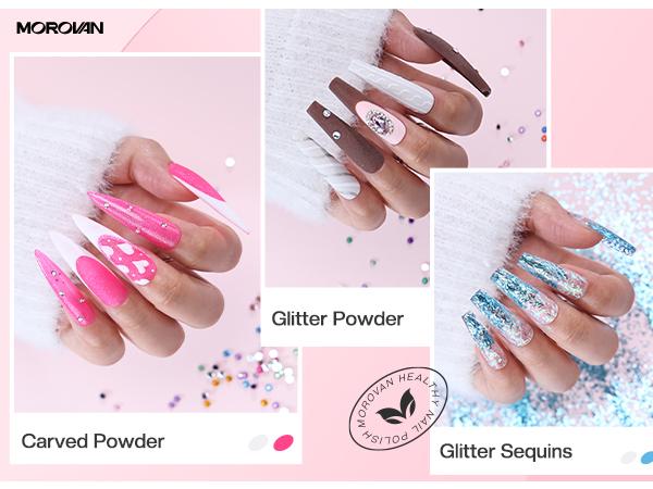 MOROVAN Acrylic Nail Blossom Kit with Everything: Blossom Series Nail Kit Set Professional Acrylic with Everything Nail Charms for Beginners Acrylic Nail Set Full Acrylic Nail Supplies