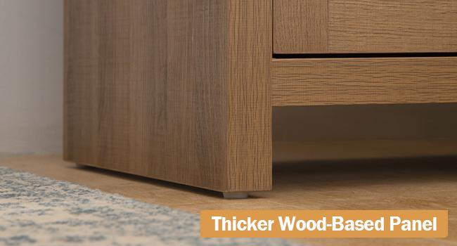 SICOTAS Night Stand Set of 2 - Rattan Nightstands with Type-C Charging Station &  Rattan Drawer - 15.4" x 23.6" x 22.1" Boho Bed Side End Table for Small Apartment Living Room Bedroom, Sturdy and Durable