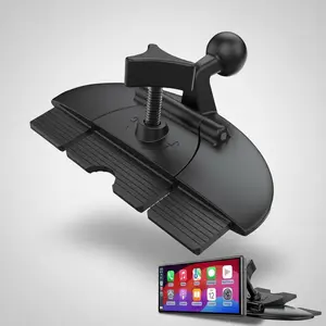 CD Slot Mount 17mm Ball Adapter for Garmin GPS Phone Holder CarPlay Screen Holder 4 to 11 Inch Car GPS Mount Replacement Car Organizer