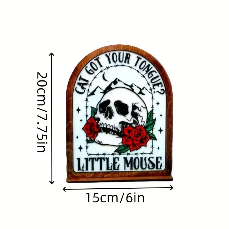 Edith Wood Shelf Sign, Creative Gift for Book Lovers, Unique Decor for Collectors, Perfect Room Decoration, Art Lover's Present