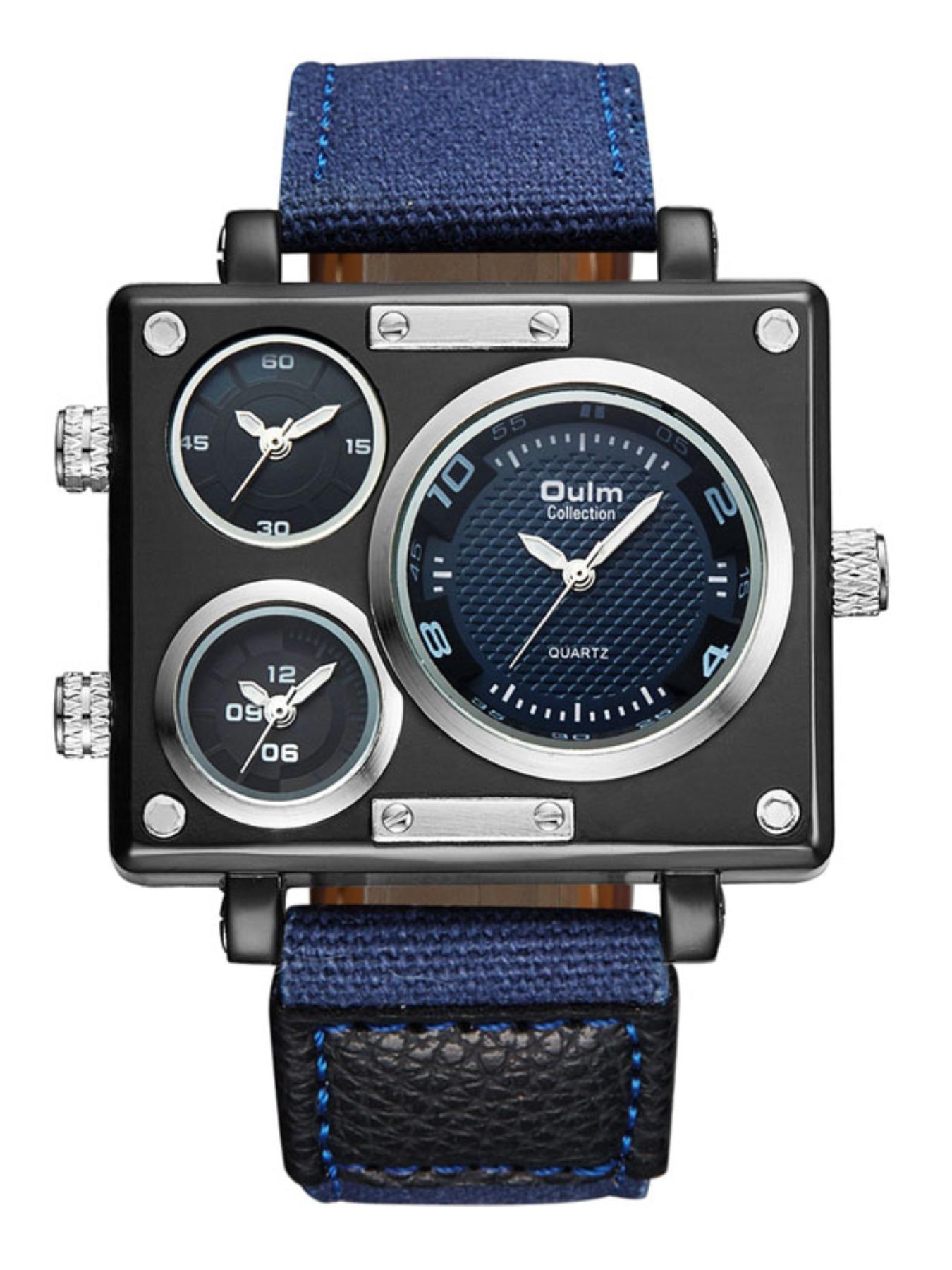 Men's Business Fashion Square Dial Quartz Watch, with Box, 2024 New Style Fashion Multifunction Watch for Party, Trendy All-match & Exquisite Watch for Birthday Gift, Trendy Multifunctional Watch, Business Fashion Watches