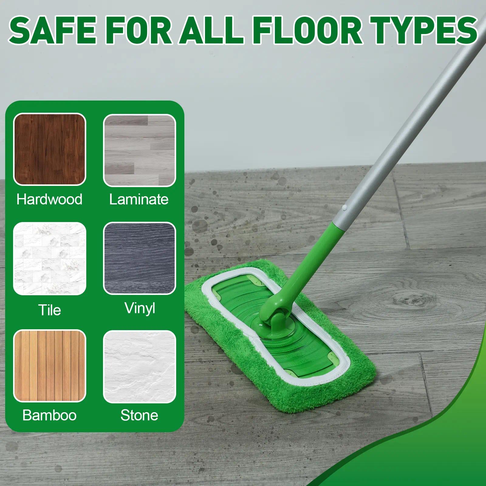 8Pcs Microfiber Mop Pads Compatible with Swiffer Sweeper Mop Wet and Dry Flat mop Cover Replacement Reusable Sweeping Mopping pad Refills for Hardwood