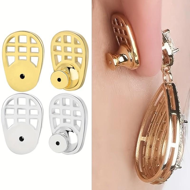 New Earring Back Cover for Dangle Earrings, Durable Shape Ear Ring Enhancer, Suitable for Heavy Earrings, Locking Earring Back Replacement