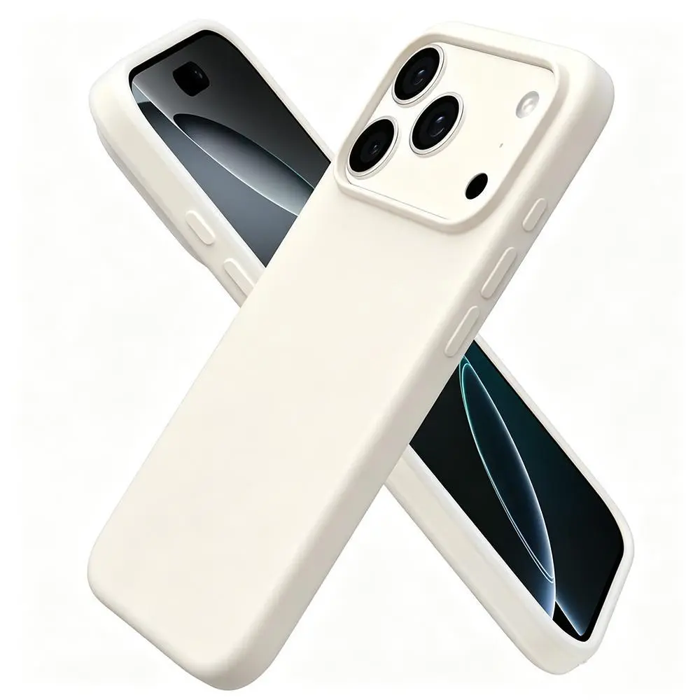 Silicone Protective Shell for iPhone 17 Series - Wireless Flash-Compatible Phone Accessory, Full-Body Shockproof Cover with Silky-Soft Touch