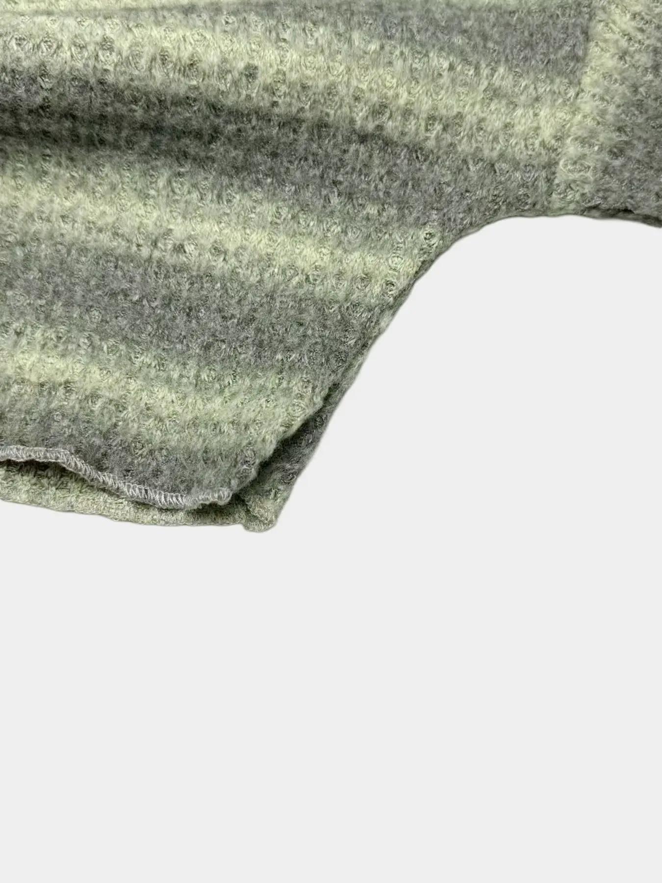 Women's Casual Striped Asymmetrical Neck Long Sleeve T-Shirt & Shorts Set, Cropped Top, Comfortable Daily Wear, Simple Style