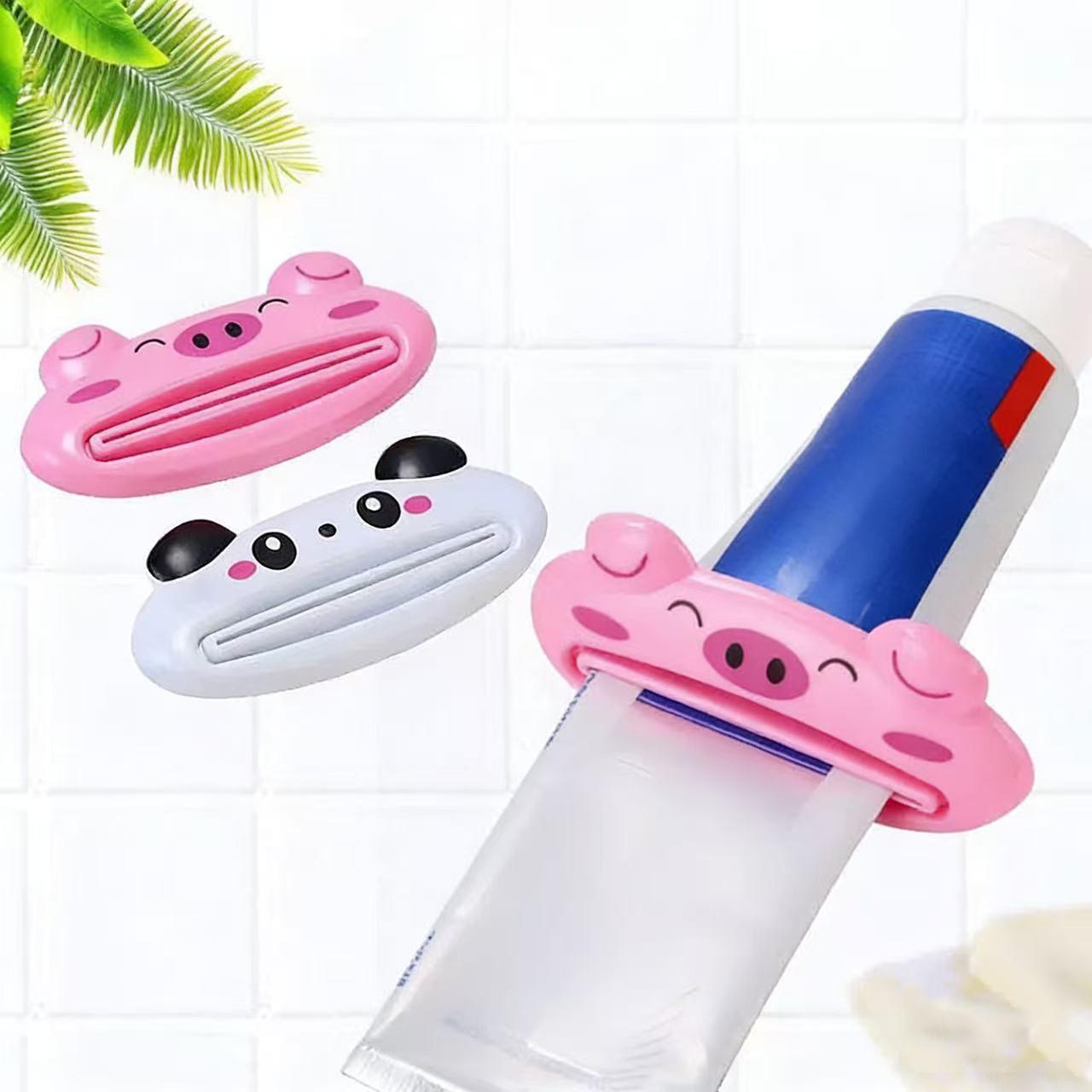 2/3 pieces of bathroom accessory animal shaped toothpaste squeezer can be reused and is easy to use. Cartoon animal toothpaste squeezer is suitable for children and adults. Fun plastic bathroom accessory, independent and easy to use, perfect toothpaste ra