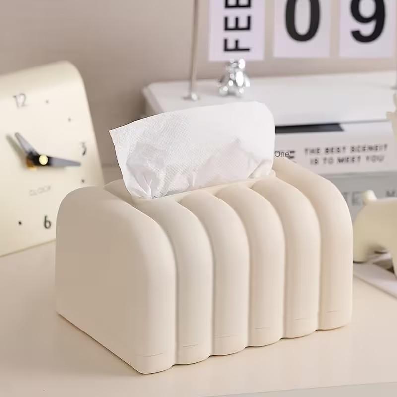 Durable Paper Towel Holder, Ideal for Vanity, Bathroom, Bedroom, Living Room, Large Capacity Storage Box, Organizer Tray