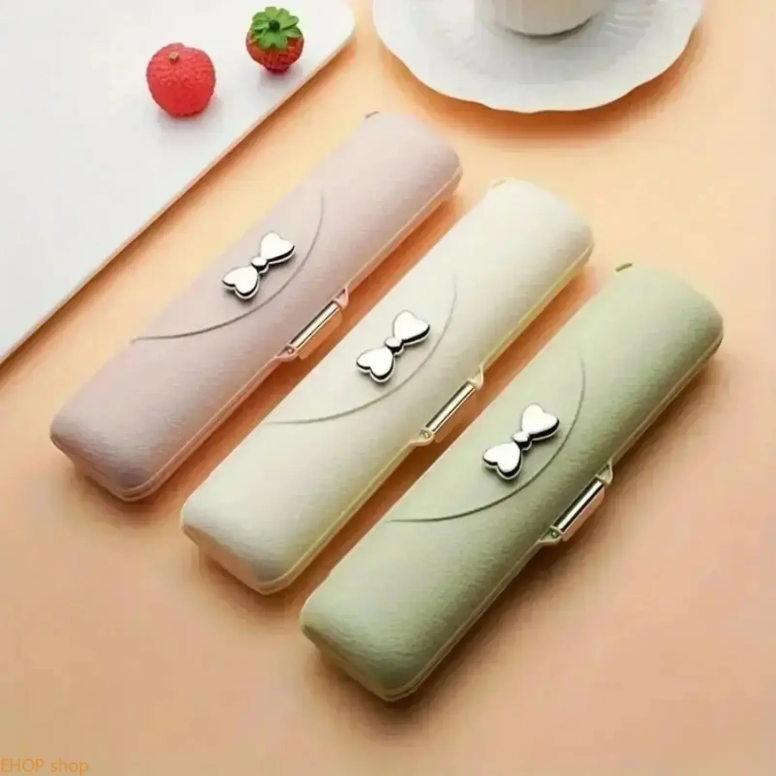 Reusable Travel Utensils Set with Case, Stainless Steel Cutlery Set with Spoon Fork & Chopsticks, Portable Silverware for Lunch Work Camping Picnic Outdoor, Dishwasher Safe