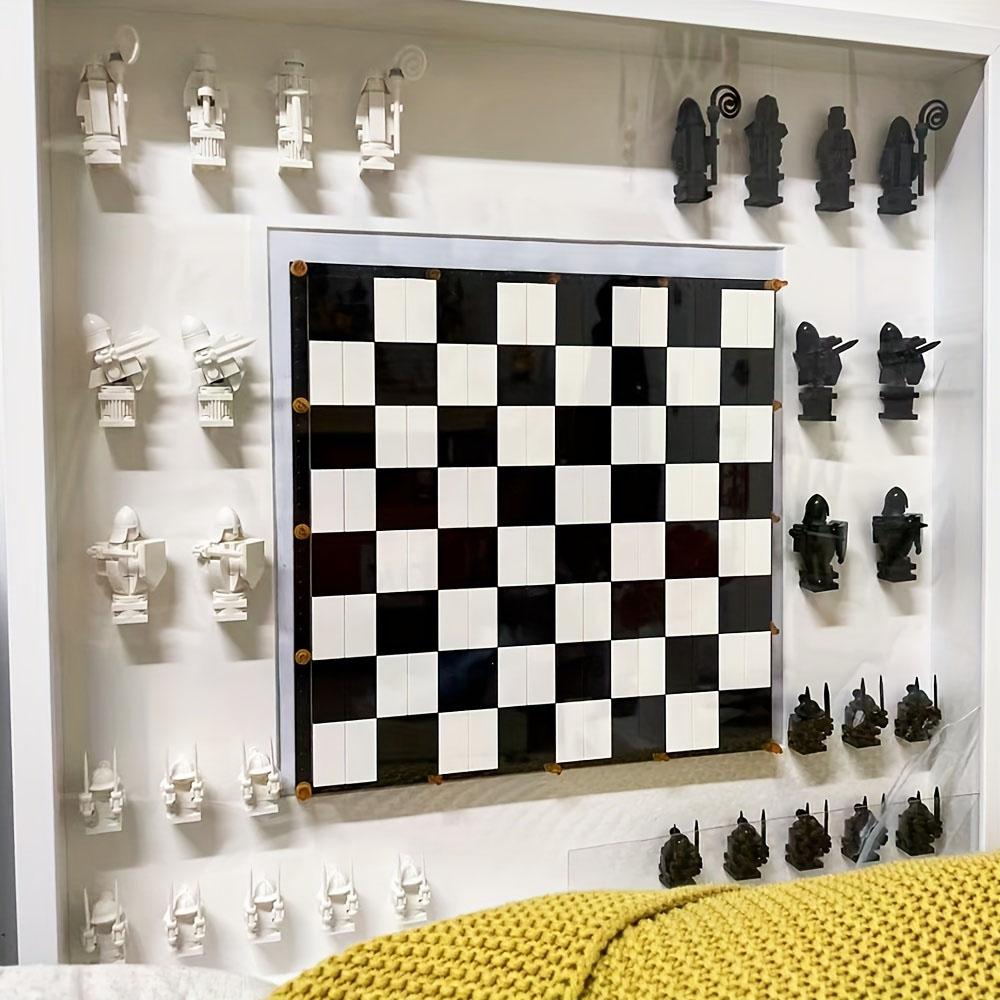 876pcs Chess Series Creative Board Building Blocks Toy, Educational Toy, Gift for Friends, Fun and Interactive Game, Chess Set