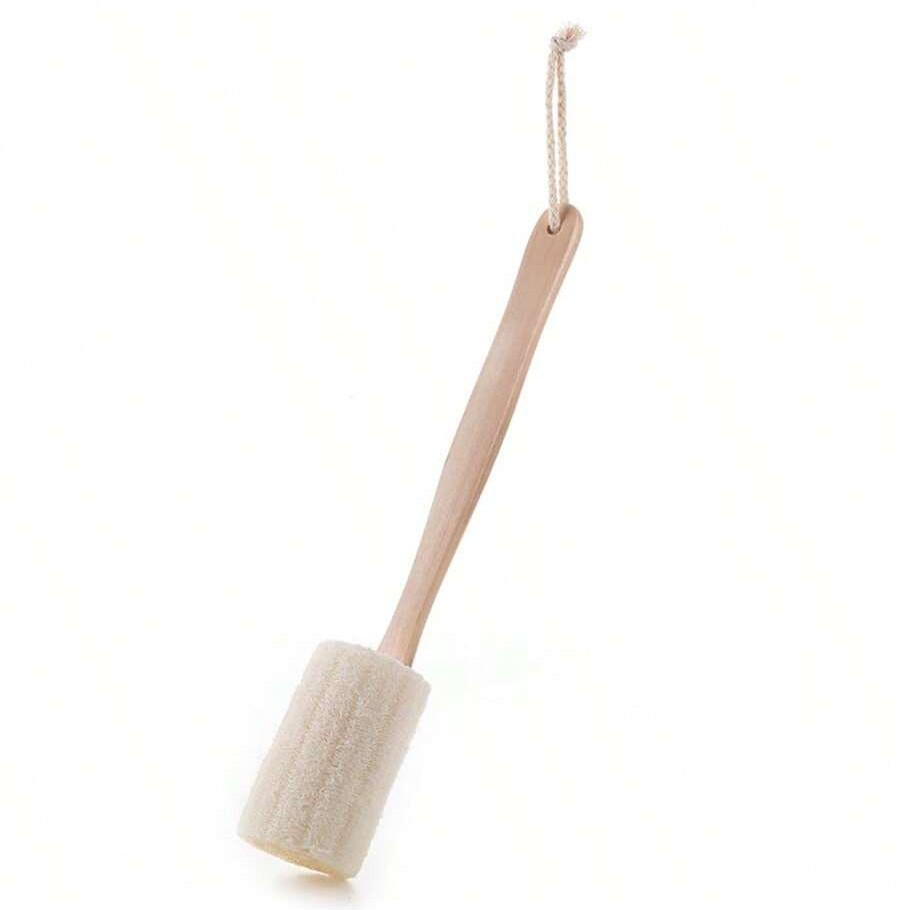 Long Handle Loofah Bath Brush, Exfoliating Back Scrubber, Anti-Itch Skin Cleanser, Loofah Sponge Body Brush, Dead Skin Remover