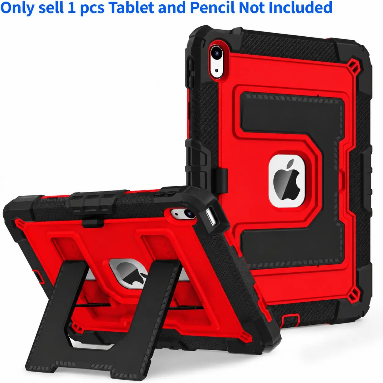 Rugged iPad 12/11/10 Gen Case with Stand, Shockproof Handle Cover, Tablet Protective Cover for Kids, Soft Child-Safe Material Fits 2025 A16 & 2026 11" Tablet, Tablet Casing, Tablet Covers