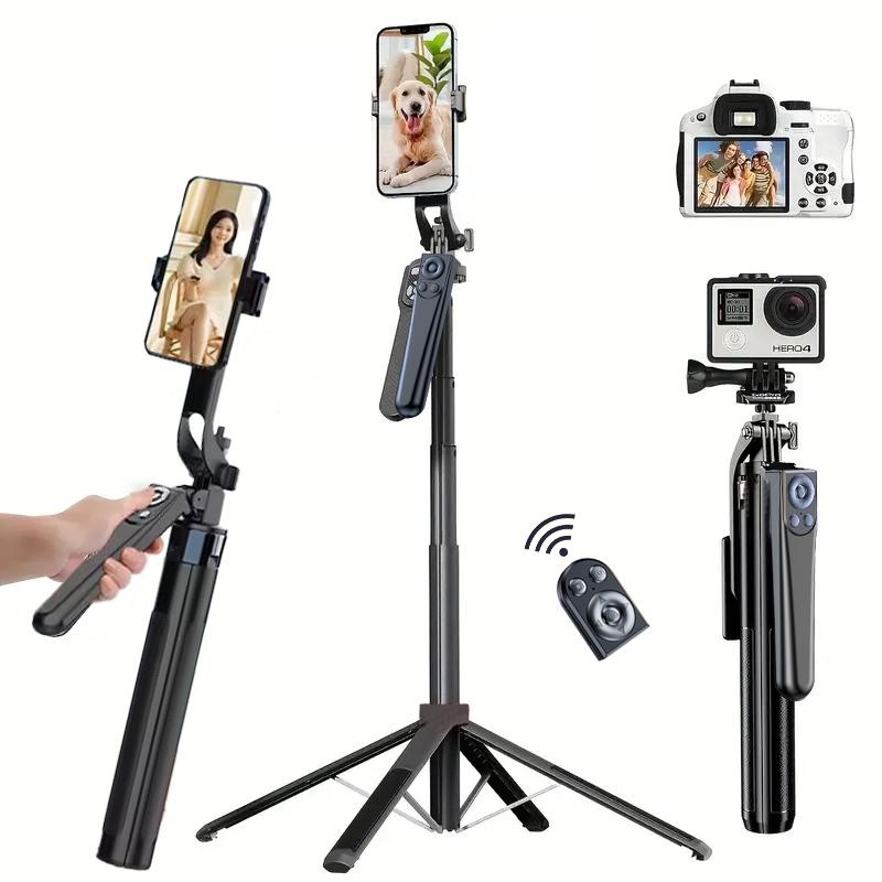 mobile tripod, suitable for mobile phone tripod and selfie stick tripod, with wireless remote control, extendable tripod and travel tripod, is the strongest mobile tripod compatible with mobile phones