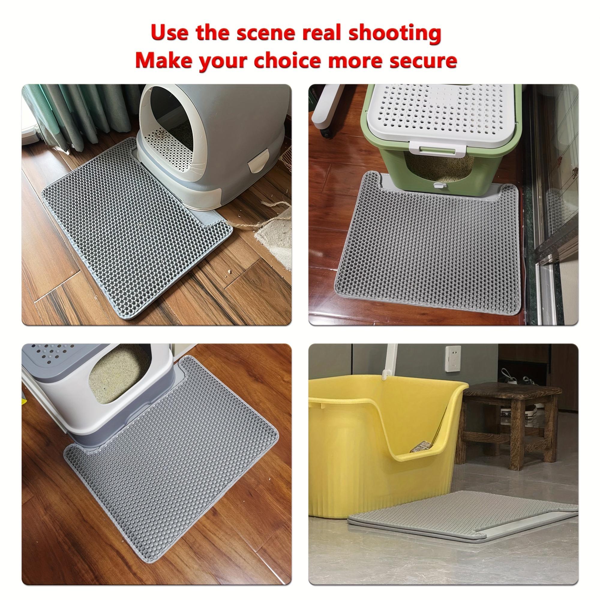 Cat Litter Mat Anti-Splash Clean Dual-Layer Filter, Prevents Litter Leakage, Cat Sand Control Pad, Toilet Foot Pads, Pet Supplies