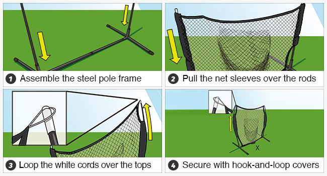 【SpringStatements】7×7 Baseball Net with Tee Kit, Portable Baseball Net for Hitting and Pitching, Softball Net with Tee, Carry Bag & Weighted Baseball,Backyard,all seasons,family sport,gift idea,lawn games,Outdoorfun Training Equipment
