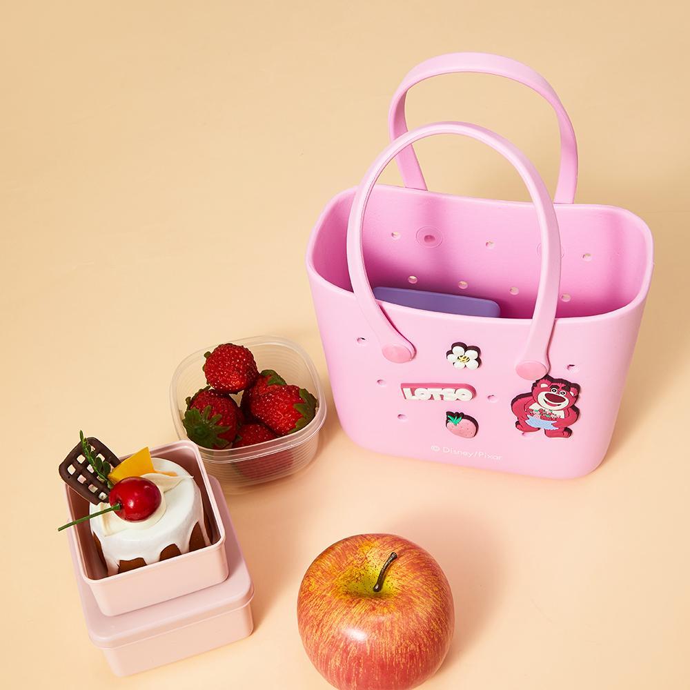 Disney Mini Handbag EVA Material Mini Tote Bag Cute Shoulder Bag Durable Bags For Girls Small Size Strawberry Bear Lucifer Marie Stitch With Handle Cute Hand Bags For Tutorial School Work Easter Baskets